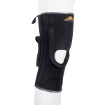 Medical Brace MB.4067 Επιγονατίδα Δεξιά με Οπή και Μπανέλες σε Μαύρο χρώμα Neoprene LATERAL STABILIZER